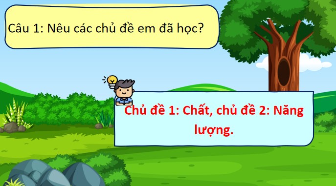 Giáo án PowerPoint Khoa học 4 Bài 8: Ôn tập đánh giá giữa Học kì I