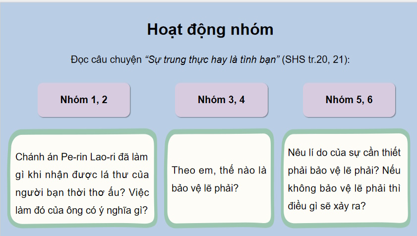 Bảo vệ lẽ phải