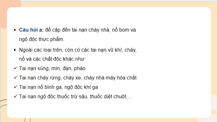 Phòng ngừa tai nạn vũ khí cháy nổ và các chất độc hại