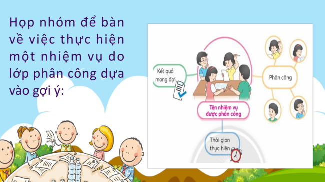 PowerPoint Tiếng Việt 3 Bài 2: Họp nhóm, tổ