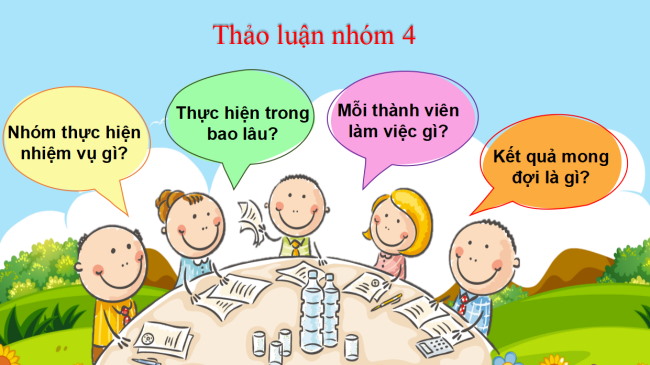 PowerPoint Tiếng Việt 3 Bài 2: Họp nhóm, tổ