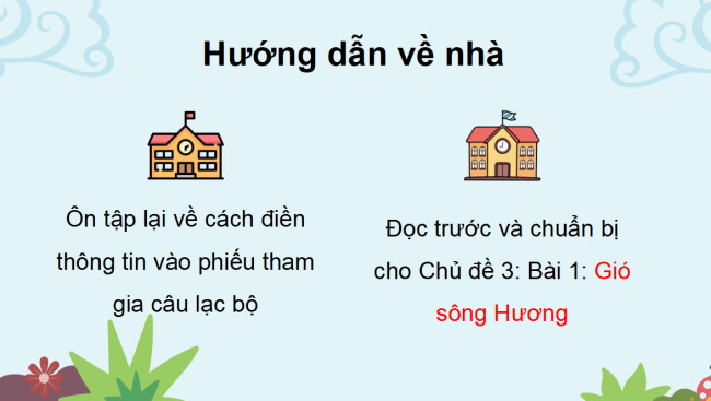PowerPoint Tiếng Việt 3 Bài 4: Điền thông tin vào tờ khai in sẵn