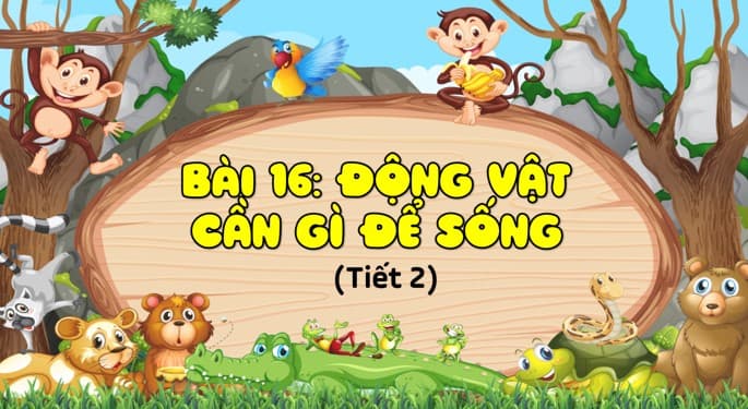 PowerPoint Khoa học 4 Động vật cần gì để sống?