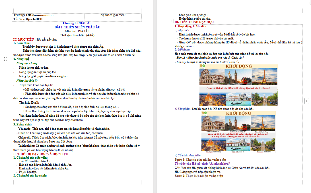 Thiên nhiên châu Âu