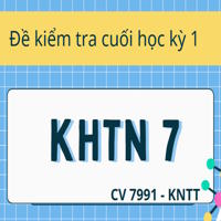 Bộ đề thi học kỳ 1 KHTN 7 theo CV 7991 sách Kết nối tri thức 