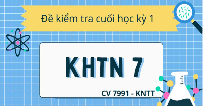 Bộ đề thi học kỳ 1 KHTN 7 theo CV 7991 sách Kết nối tri thức 