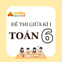Đề thi giữa kì 1 Toán 6 Cánh diều Theo CV 7991