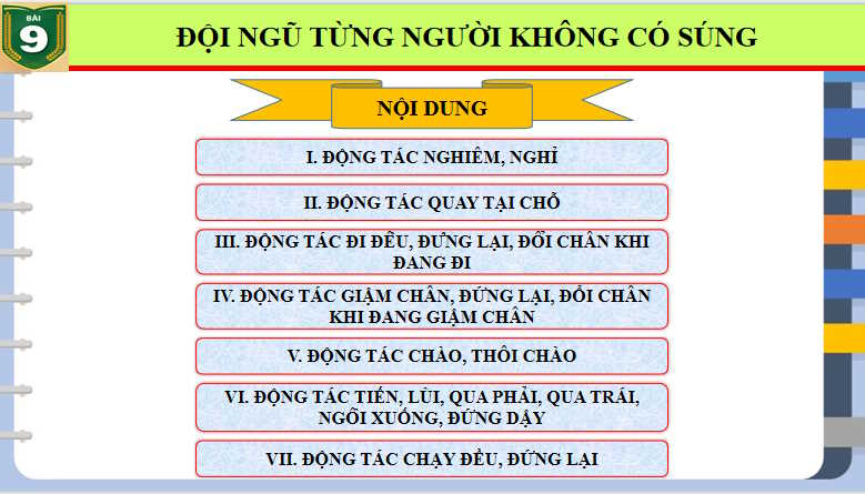 Giáo án PowerPoint Giáo dục Quốc phòng 10 Bài 9