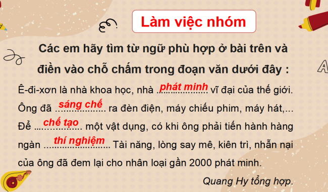 PowerPoint Tiếng Việt 3 Bài 1: Mở rộng vốn từ Sáng tạo