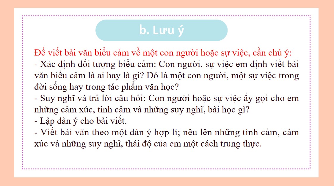 Giáo án PPT Văn 7 Cánh Diều Viết bài văn biểu cảm về một con người hoặc sự việc