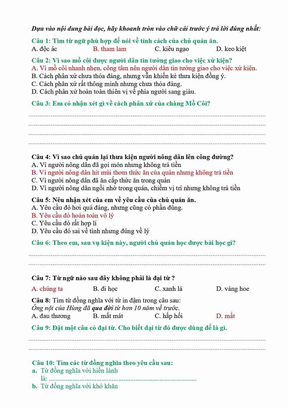 De thi hoc ki 1 tieng viet lop 5 CD DE 7 2*837871