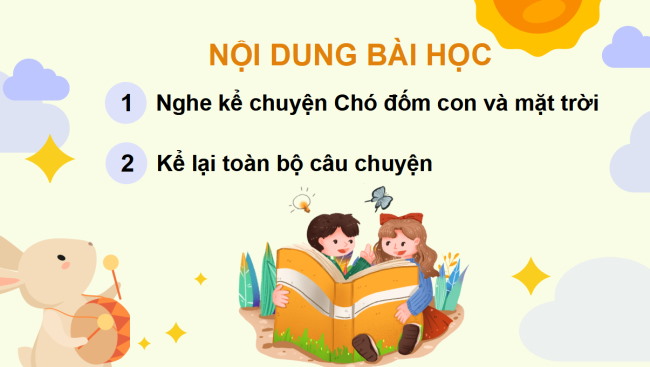 PowerPoint Tiếng Việt 3 Bài 7: Kể chuyện Chó Đốm con và mặt trời