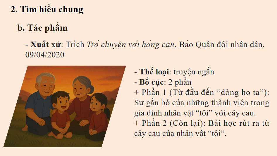 Bài học từ cây cau