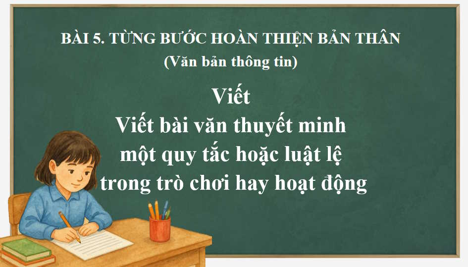 Viết bài văn thuyết minh về một quy tắc hay luật lệ trong hoạt động