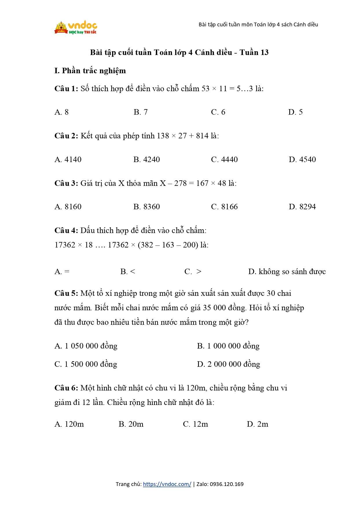 bai tap cuoi tuan toan lop 4 canh dieu tuan 13 co ban page 0001*838925