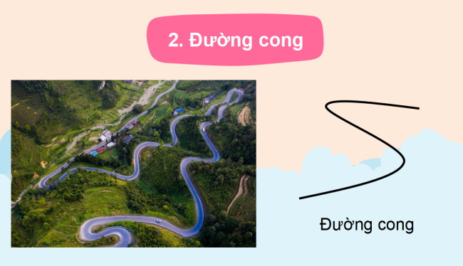 PowerPoint Toán 2: Đường thẳng - Đường cong - Đường gấp khúc