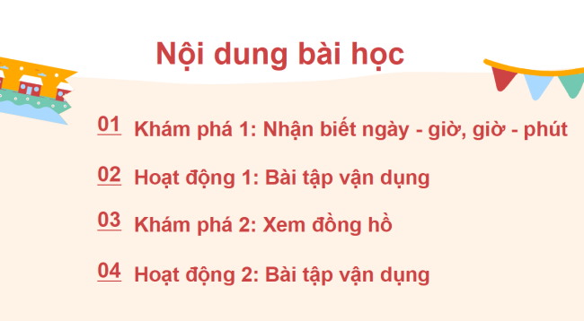 PowerPoint Toán 2 Bài 29: Ngày - giờ, giờ - phút