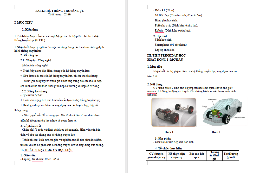 Hệ thống truyền lực