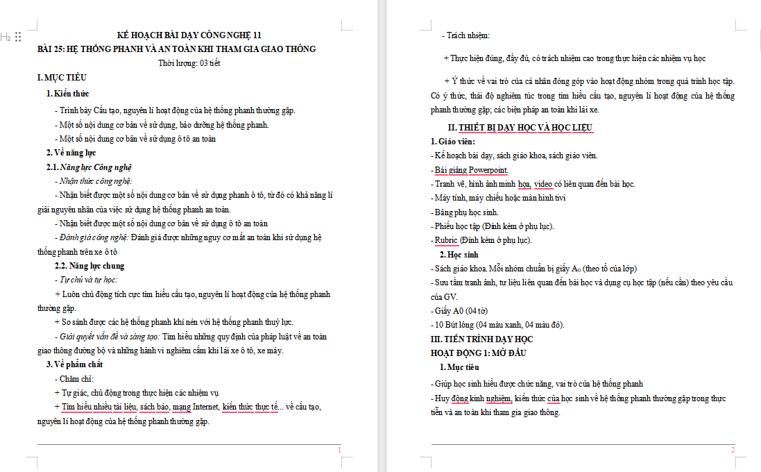 Hệ thống phanh và an toàn khi tham gia giao thông