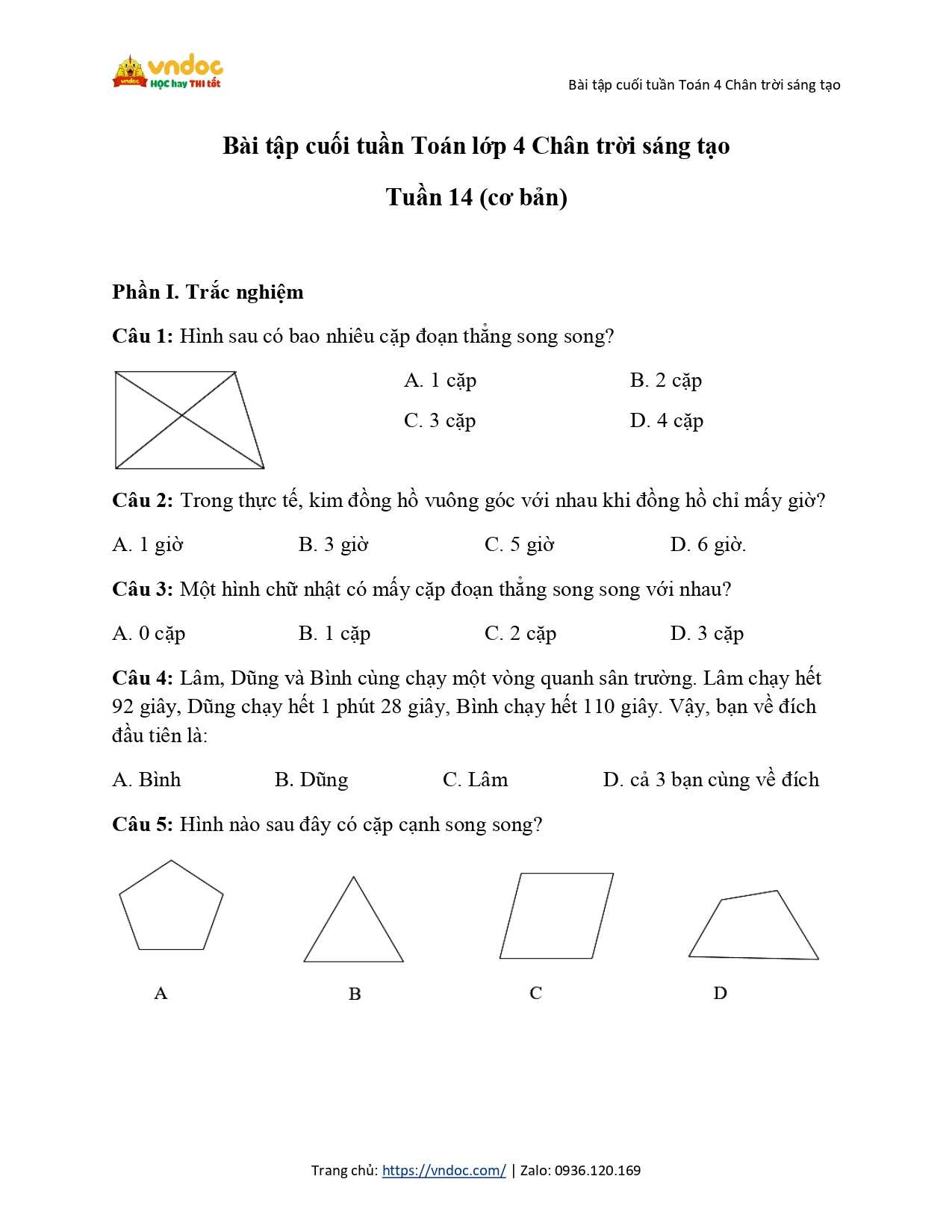 phieu bai tap cuoi tuan 14 toan 4 co ban ctst page 0001*842740