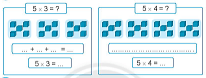 Giải vở bài tập Toán lớp 2 Bảng nhân 5 (trang 17) - Chân trời sáng tạo