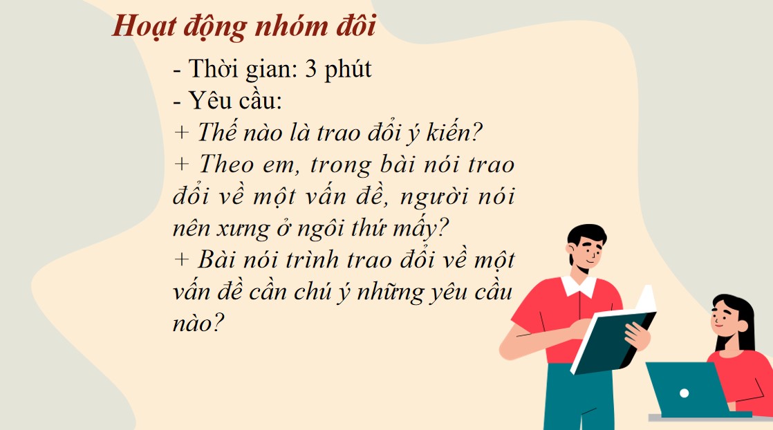 Giáo án PPT Văn 7 Cánh Diều Bài Trao đổi về một vấn đề
