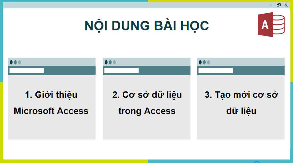 Làm quen với Microsoft Access