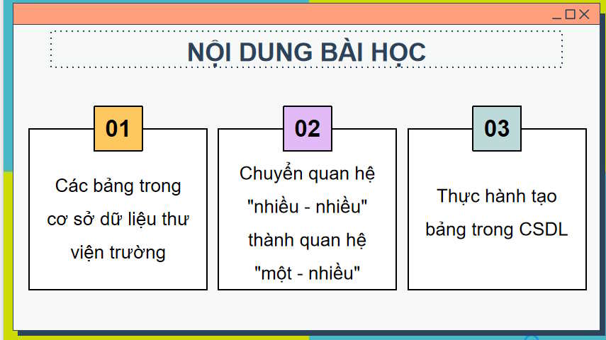Tạo bảng trong cơ sở dữ liệu