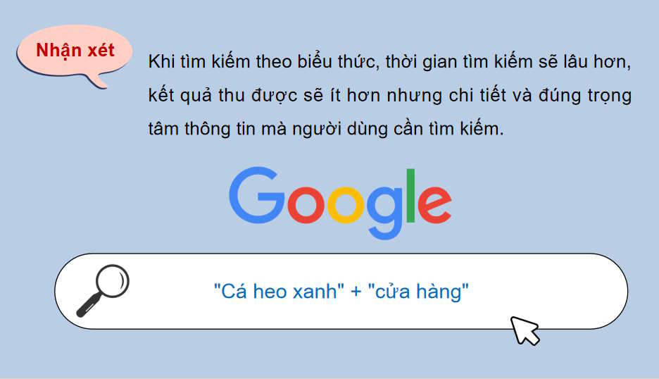 Thực hành một số tính năng hữu ích của máy tìm kiếm
