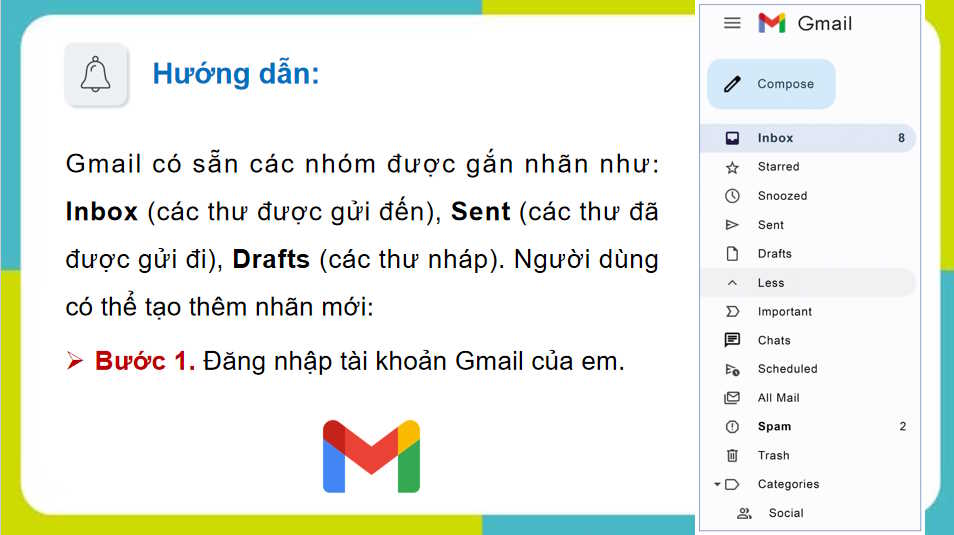 Thực hành một số tính năng hữu ích của dịch vụ thư điện tử