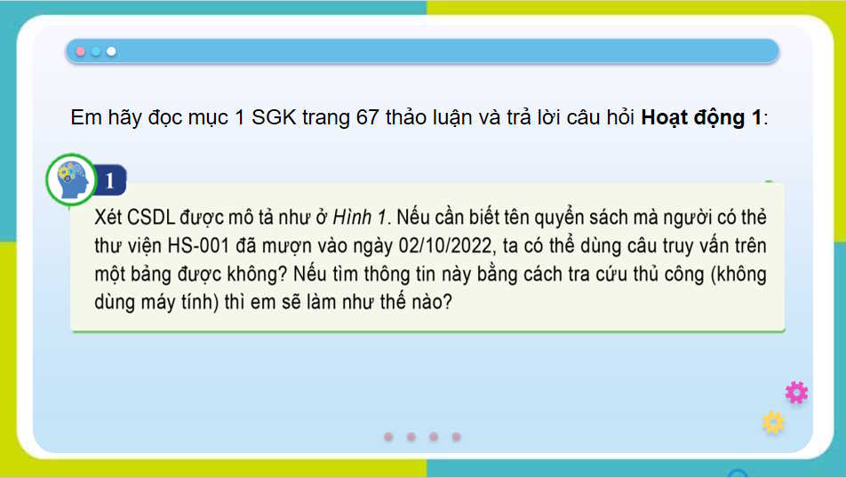 Truy vấn trong cơ sở dữ liệu quan hệ tiếp theo