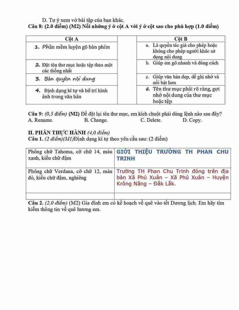 De thi HK1 mon Tin hoc 5 KNTT De 2 2*847336