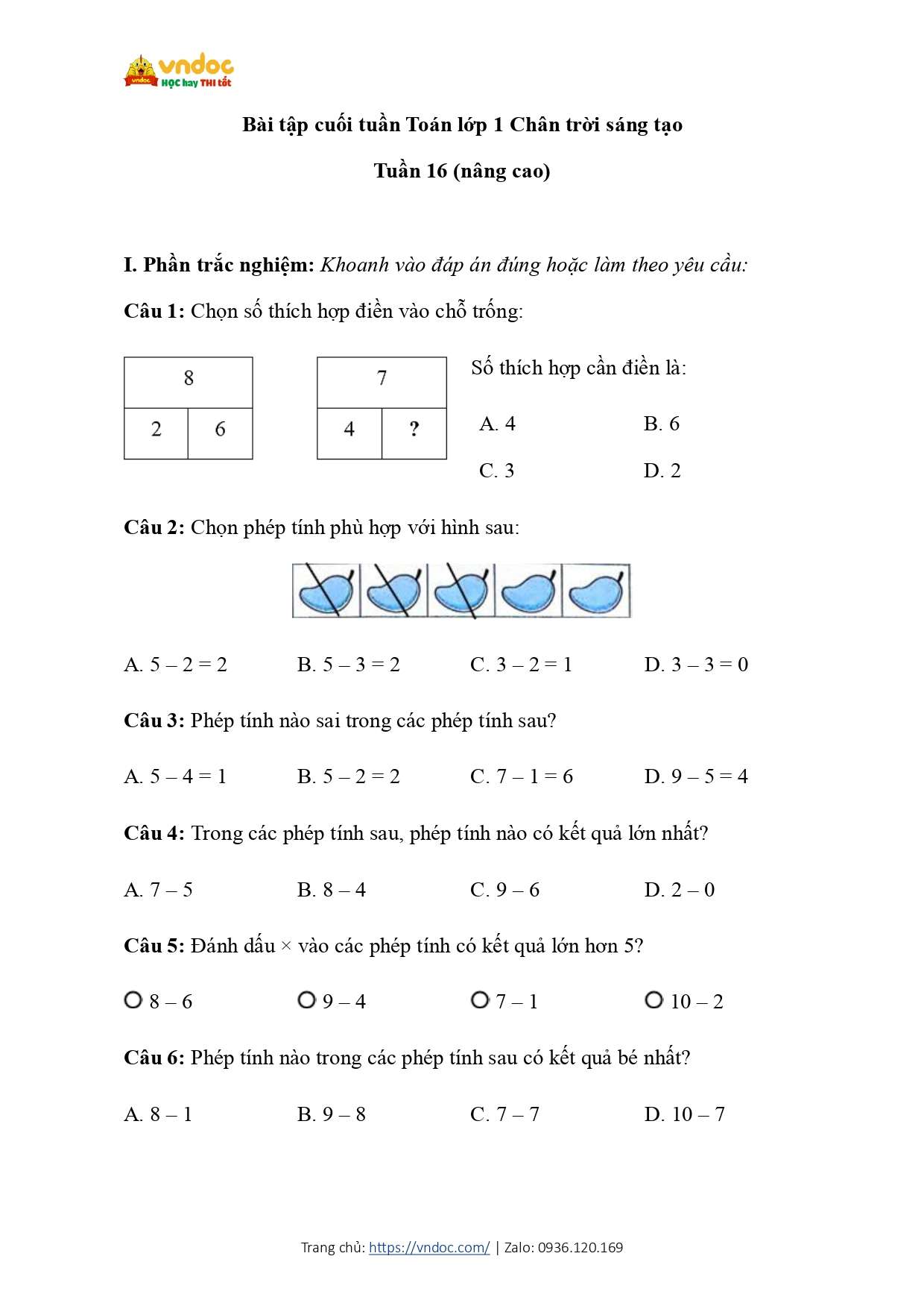 bai tap cuoi tuan mon toan 1 tuan 16 nang cao ctst page 0001*847809