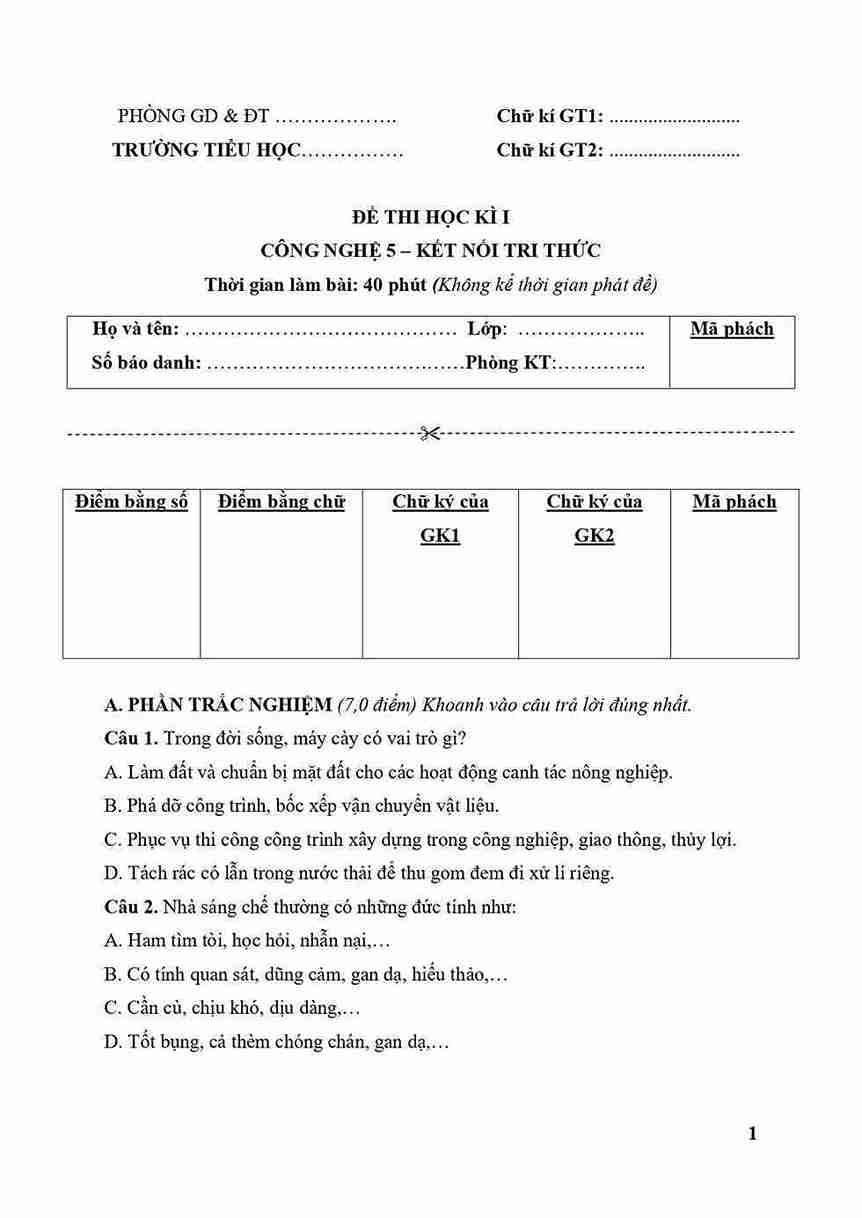 de thi hoc ki 1 cong nghe 5 kntt de so 5 1*847734