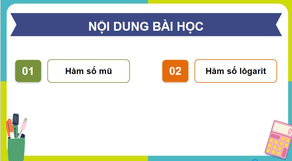 Hàm số mũ và hàm số lôgarit