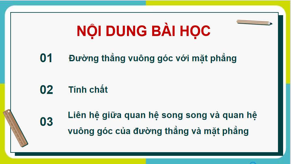 Đường thẳng vuông góc với mặt phẳng