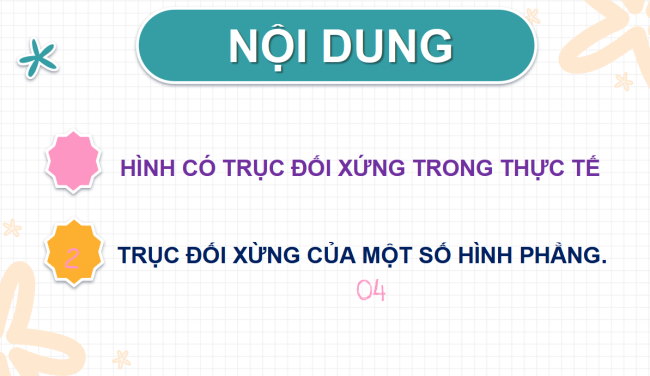 PowerPoint Toán 6 Bài 21: Hình có trục đối xứng