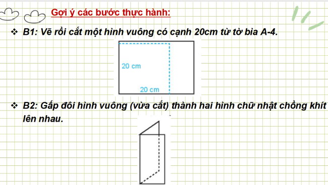 PowerPoint Toán 6 Tấm thiệp và phòng học của em