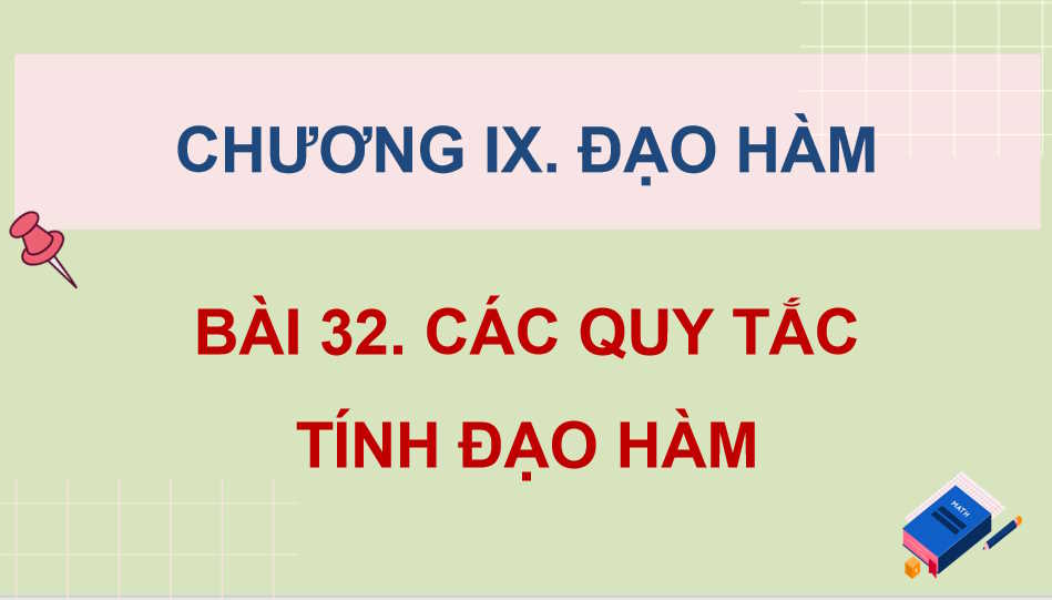  Các quy tắc tính đạo hàm