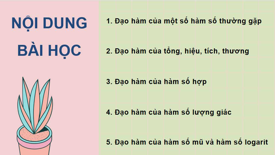 Các quy tắc tính đạo hàm