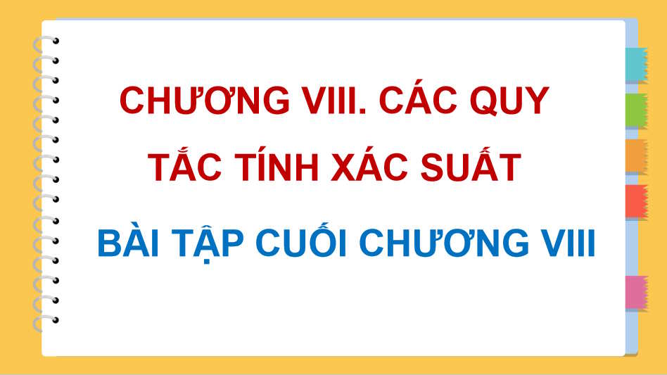 Giáo án PowerPoint Toán 11 Bài tập cuối chương 8