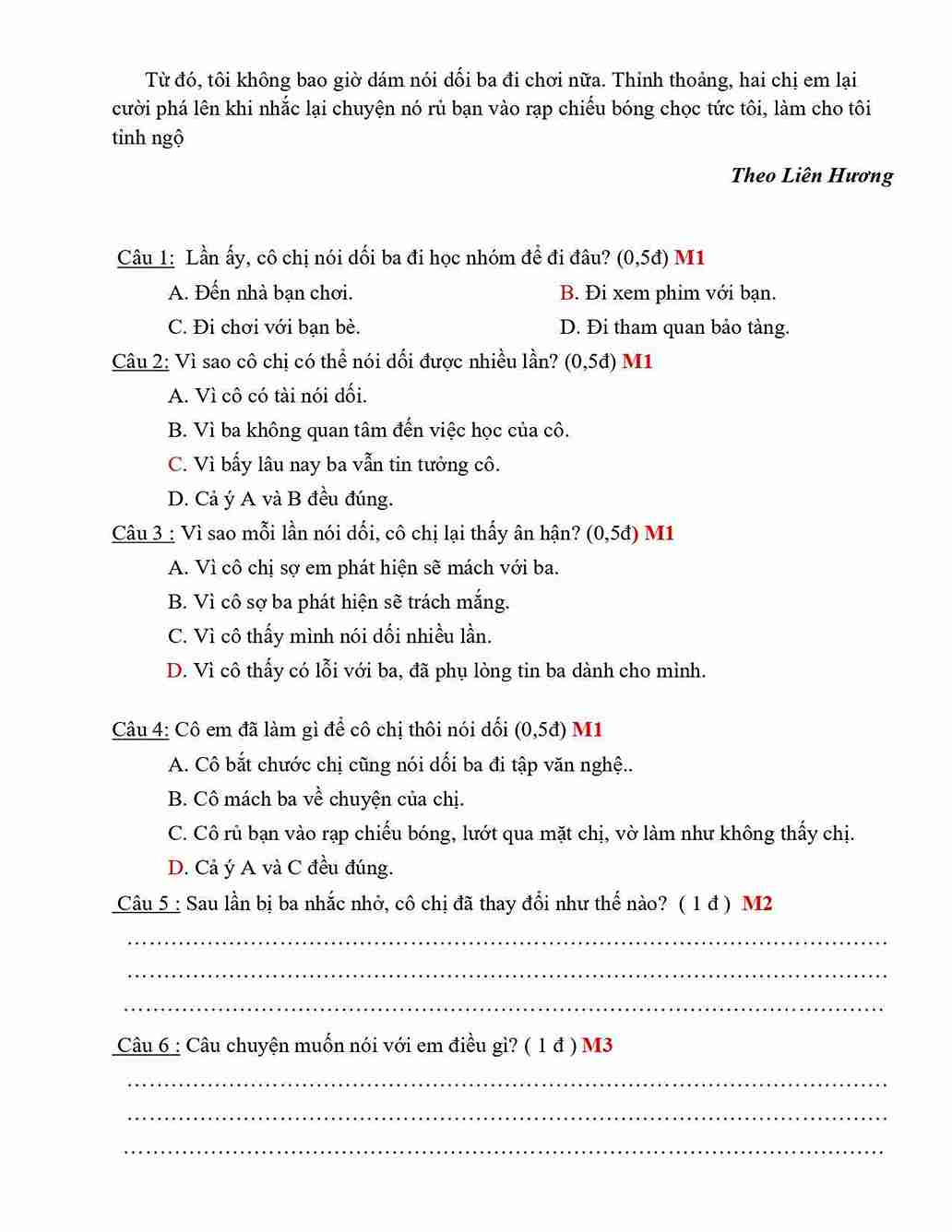 De thi hoc ki 1 Tieng viet 4 CD de 1 2*849304