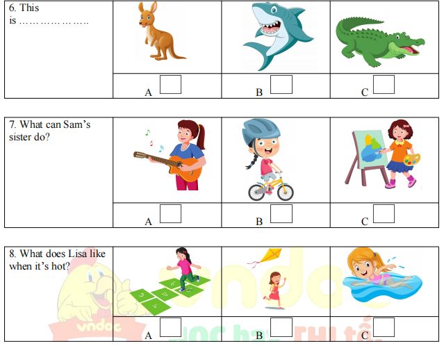 Đề thi Tiếng Anh lớp 4 học kì 1 i-Learn Smart Start số 7 minh họa 3