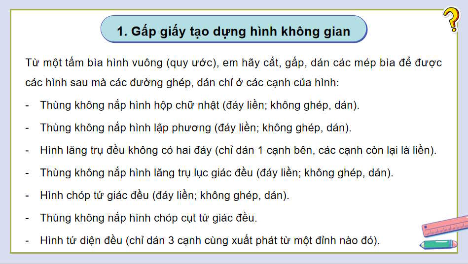 PowerPoint Toán 11 Hoạt động thực hành trải nghiệm Hình học