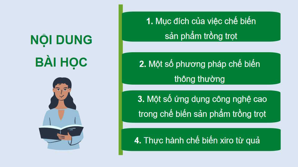 Chế biến sản phẩm trồng trọt