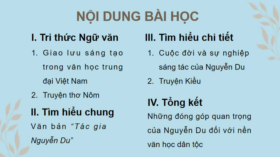 Ngữ văn 11 Bai-6: Tác gia Nguyễn Du