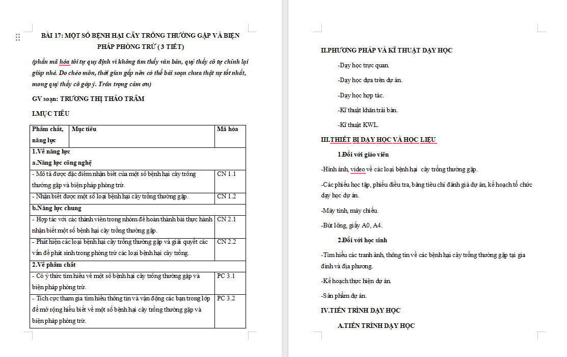Một số bệnh hại cây trồng thường gặp và biện pháp phòng trừ