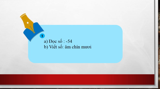 PowerPoint Toán 6 Bài 1: Số nguyên âm