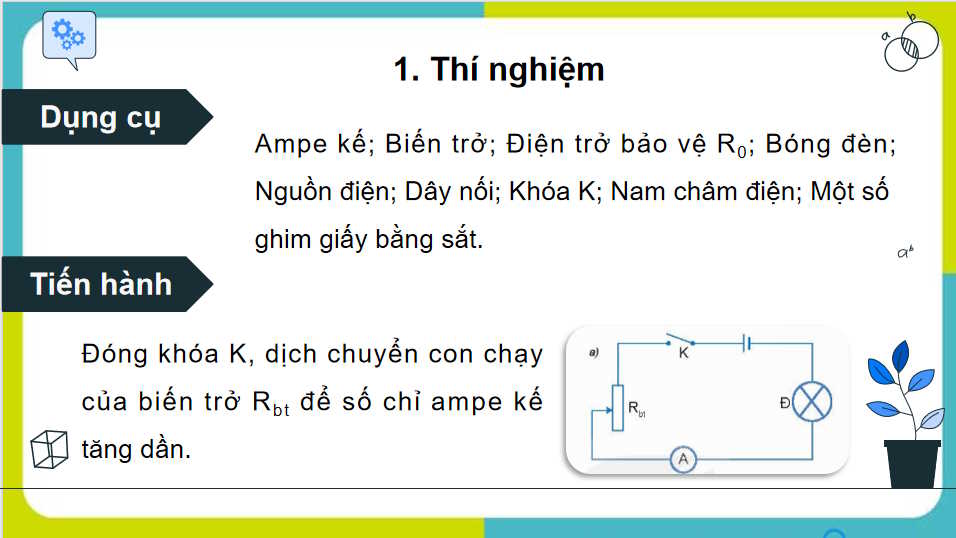 Giáo án Vật lí 11 Bài 22: Cường độ dòng điện