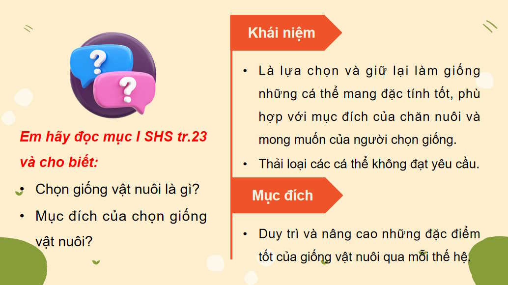 Chọn giống vật nuôi